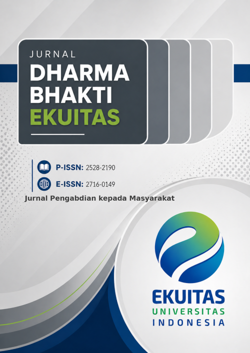 					View Vol. 10 No. 2 (2026): Jurnal Dharma Bhakti Ekuitas
				